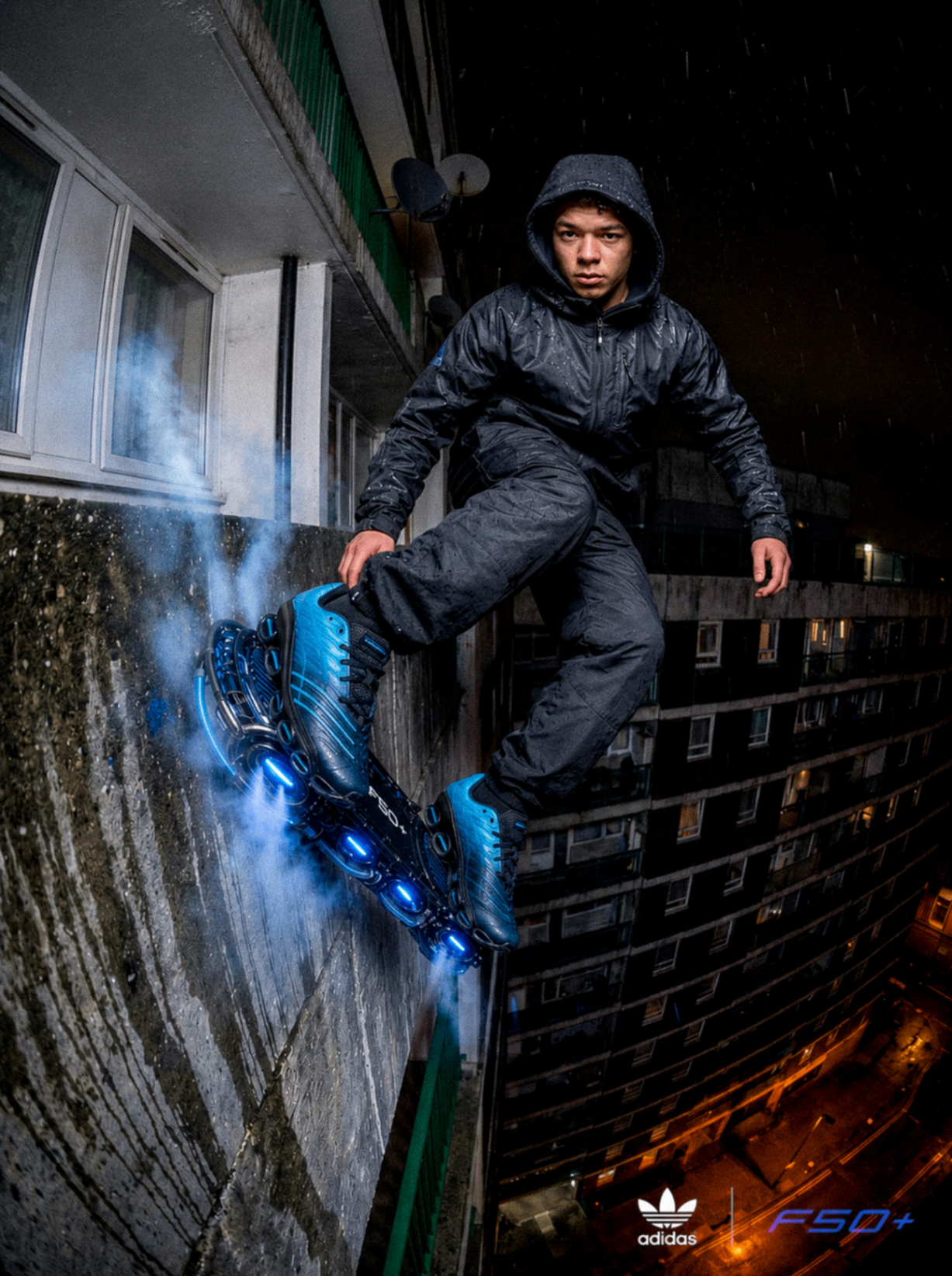 F50+ wallride action shot